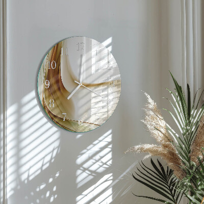 Ronde glazen klok Abstractie