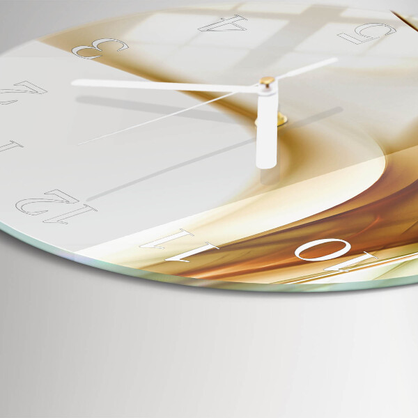 Ronde glazen klok Abstractie