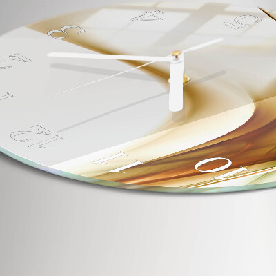 Ronde glazen klok Abstractie