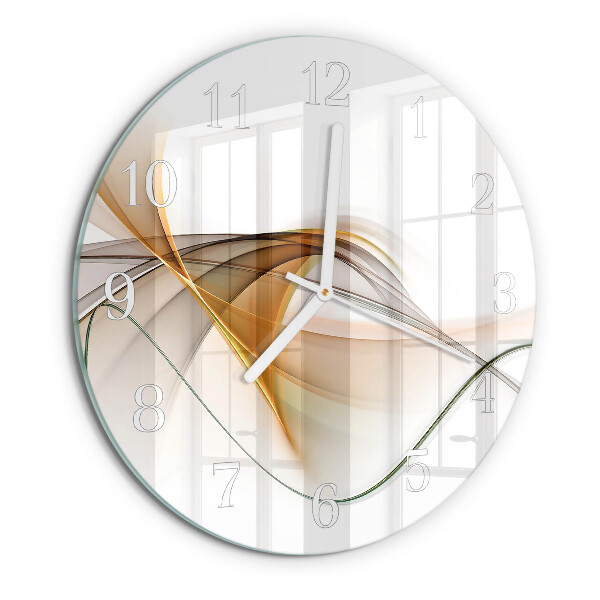 Ronde glazen klok Abstractie