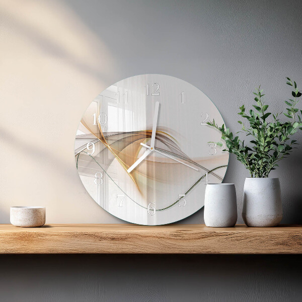 Ronde glazen klok Abstractie