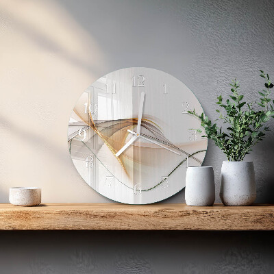 Ronde glazen klok Abstractie