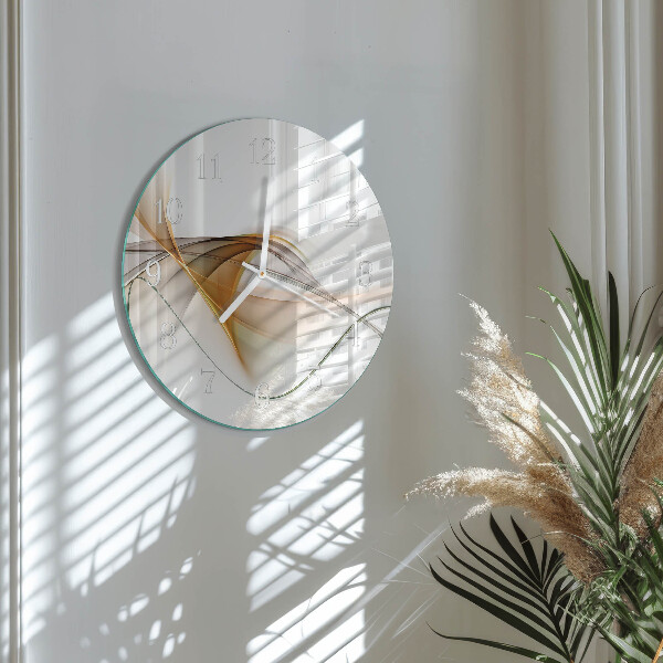 Ronde glazen klok Abstractie