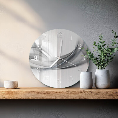 Ronde glazen klok Abstractie