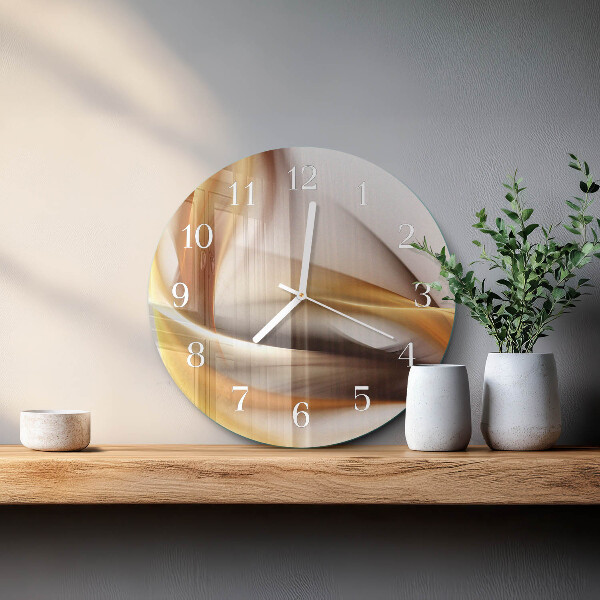Ronde glazen klok Abstractie