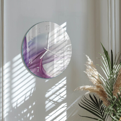Ronde glazen klok Abstractie