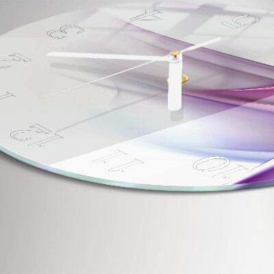 Ronde glazen klok Abstractie
