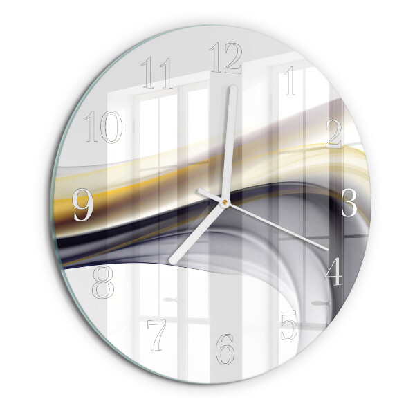 Ronde glazen klok Abstractie