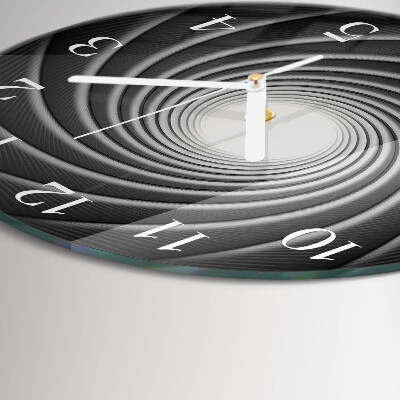 Ronde glazen klok Vortex