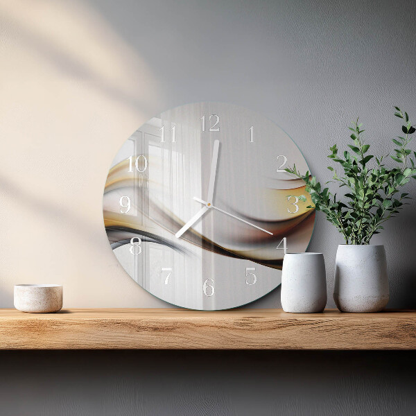 Ronde glazen klok Abstractie