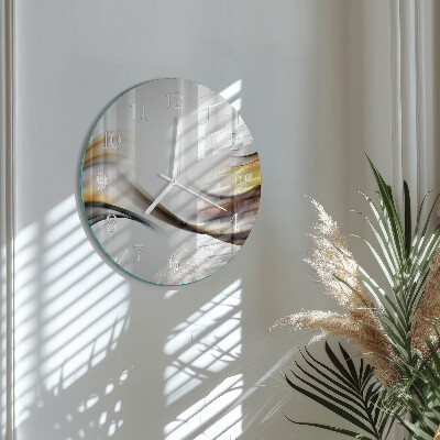 Ronde glazen klok Abstractie