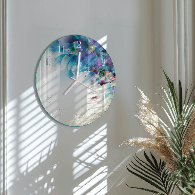 Ronde glazen klok Abstractie