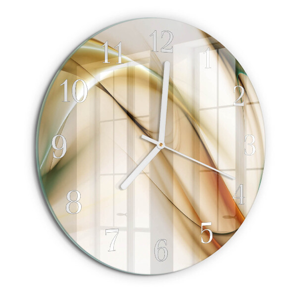 Ronde glazen klok Abstractie