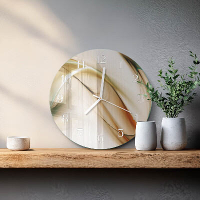 Ronde glazen klok Abstractie