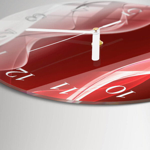 Ronde glazen klok Abstractie