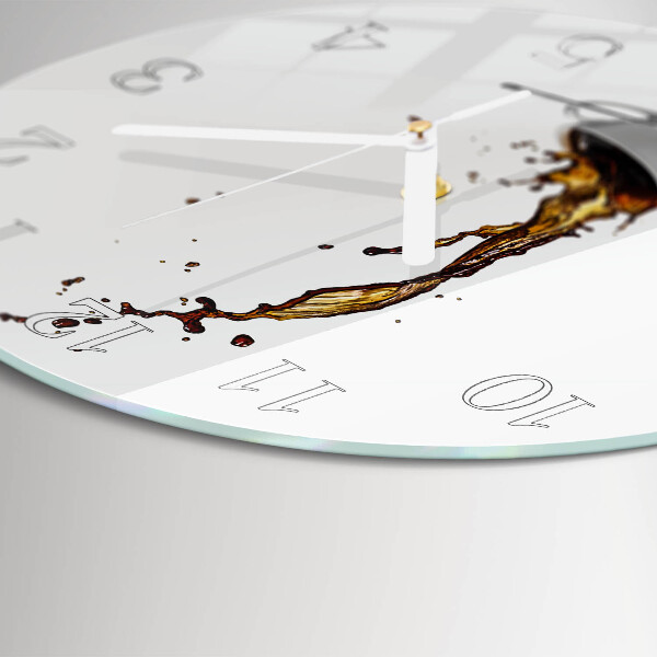 Ronde glazen klok Koffie