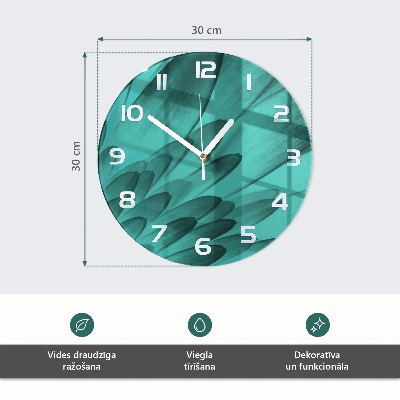 Ronde glazen klok Koffie