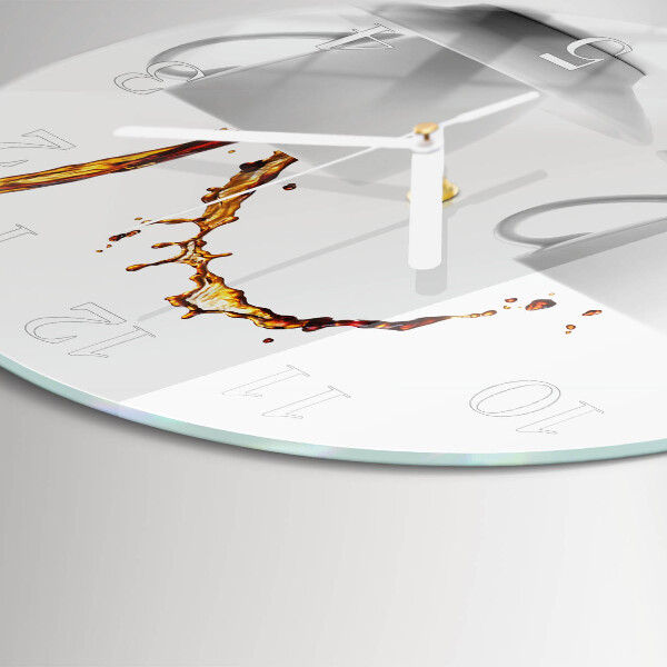 Ronde glazen klok Kopjes koffie