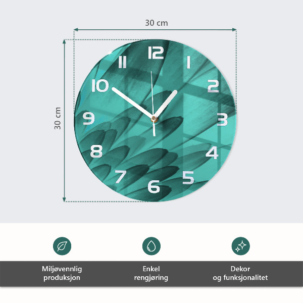 Ronde glazen klok Koffie