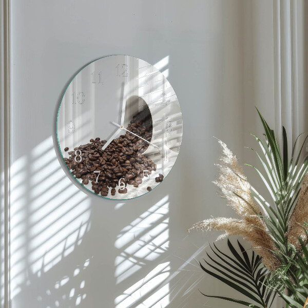 Ronde glazen klok Kopje koffie
