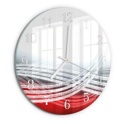 Ronde glazen klok Abstractie
