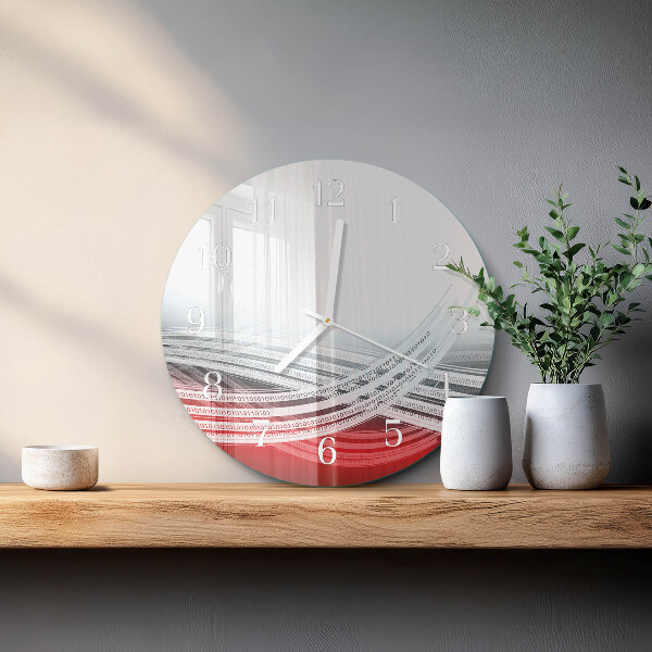 Ronde glazen klok Abstractie