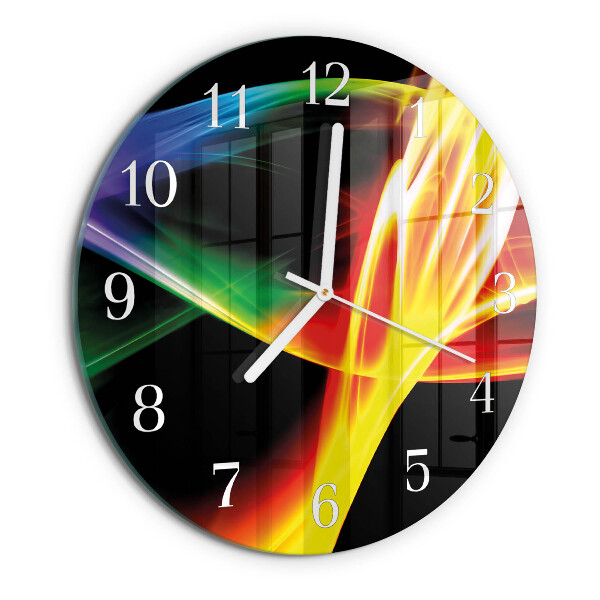 Ronde glazen klok Abstractie