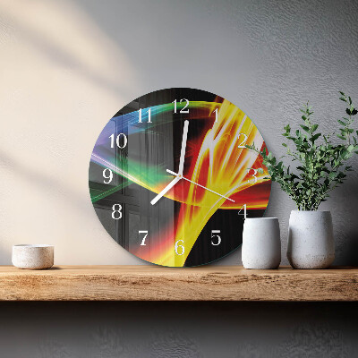 Ronde glazen klok Abstractie