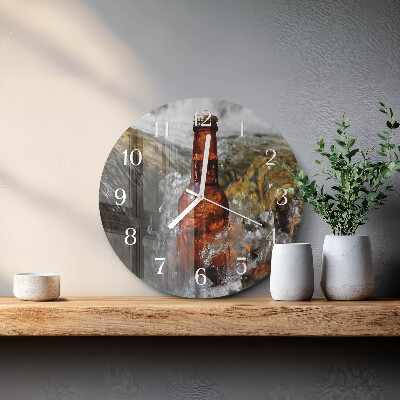 Ronde glazen klok Bier
