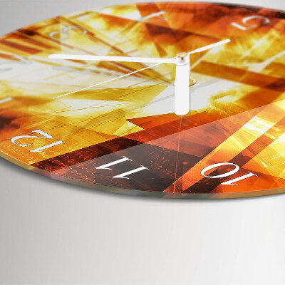Ronde glazen klok Abstractie