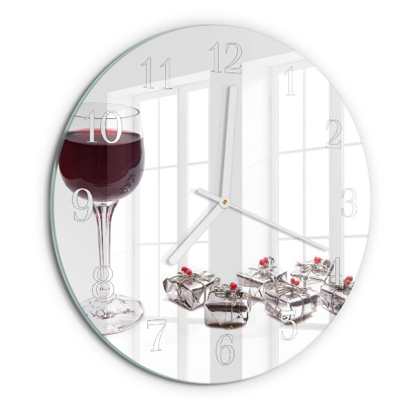 Ronde glazen klok Wijnglas