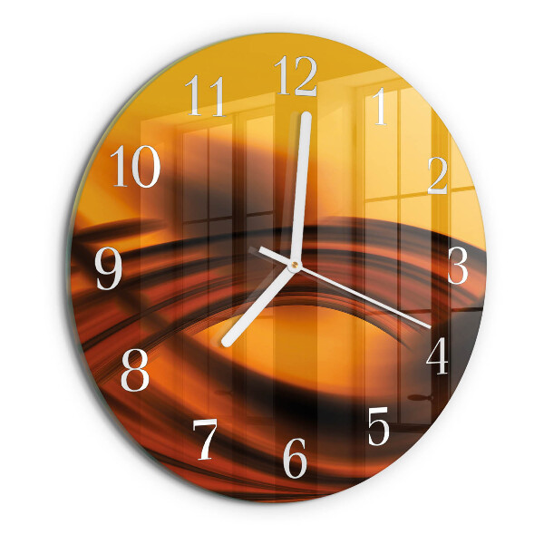 Ronde glazen klok Abstractie