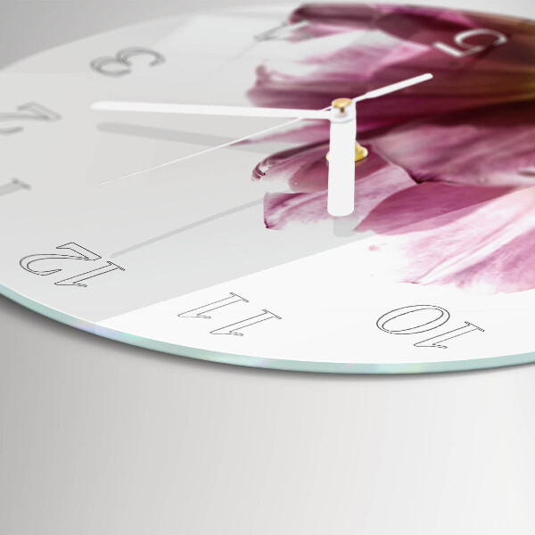 Ronde glazen klok Tulpen