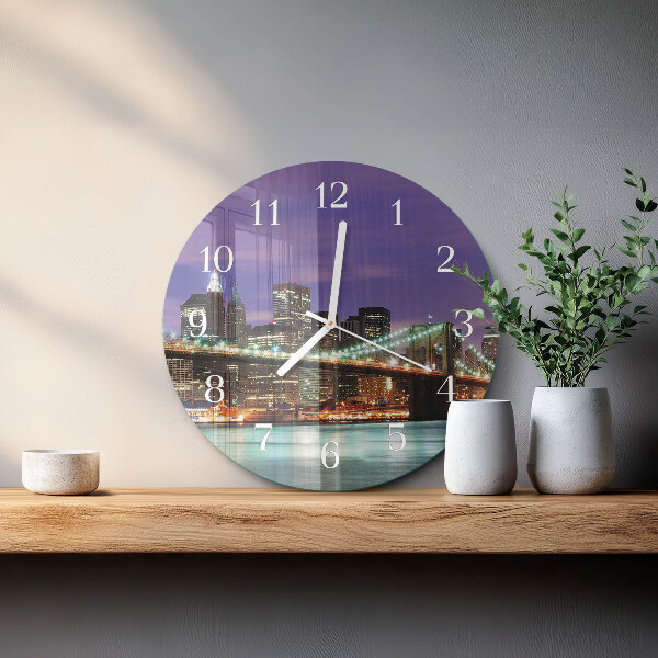 Ronde glazen klok Horizonbrug