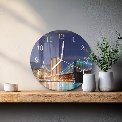 Ronde glazen klok Horizontale brug