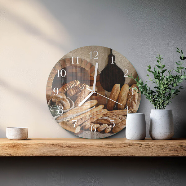 Ronde glazen klok Brood
