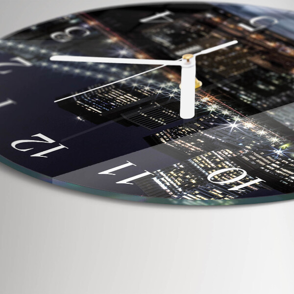 Ronde glazen klok Horizon