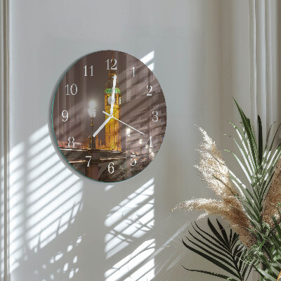 Ronde glazen klok Big Ben