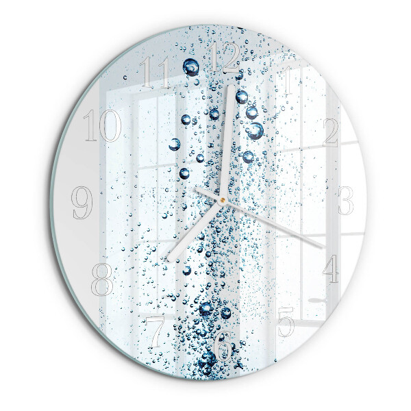 Ronde glazen klok Water