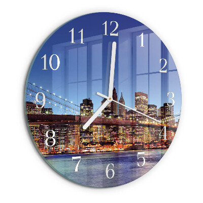 Ronde glazen klok Horizontale brug