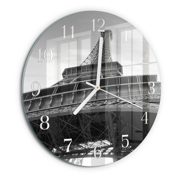 Ronde glazen klok Eiffeltoren Parijs