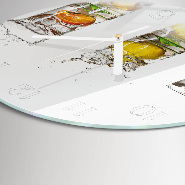 Ronde glazen klok Fruitglazen