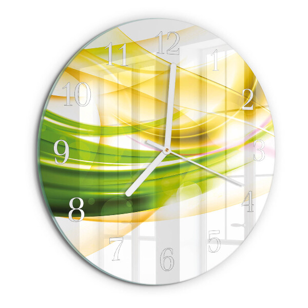 Ronde glazen klok Abstractie