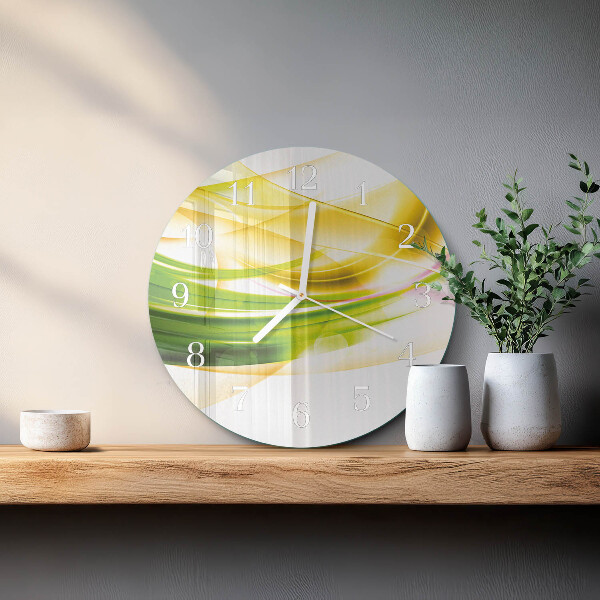 Ronde glazen klok Abstractie