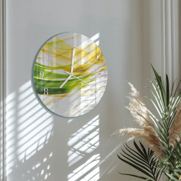 Ronde glazen klok Abstractie