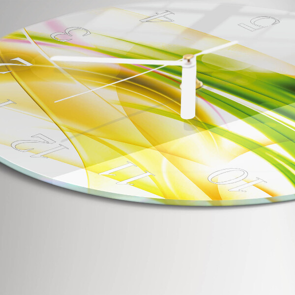 Ronde glazen klok Abstractie