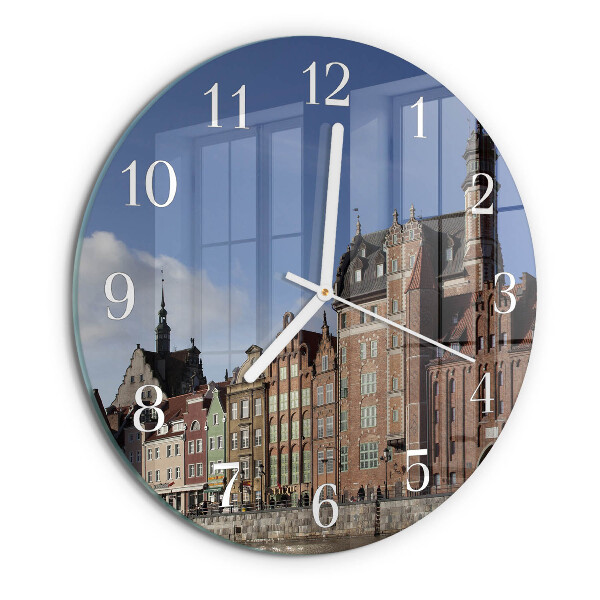Ronde glazen klok Gdansk