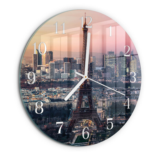Ronde glazen klok Eiffeltoren Parijs