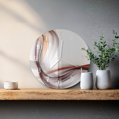 Ronde glazen klok Abstractie