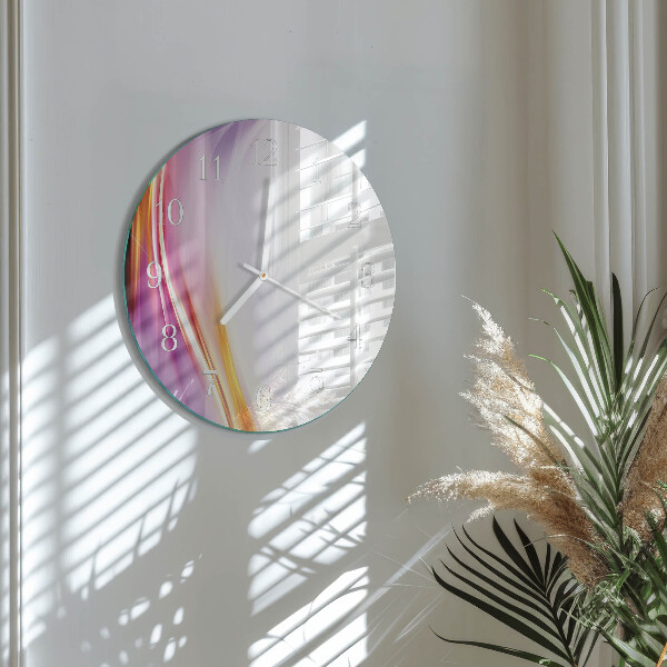 Ronde glazen klok Abstractie